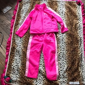 Pink puma track suit